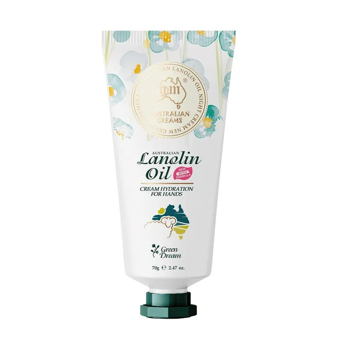 Australian Creams Lanolin Oil Hand Cream Green Dream 70g