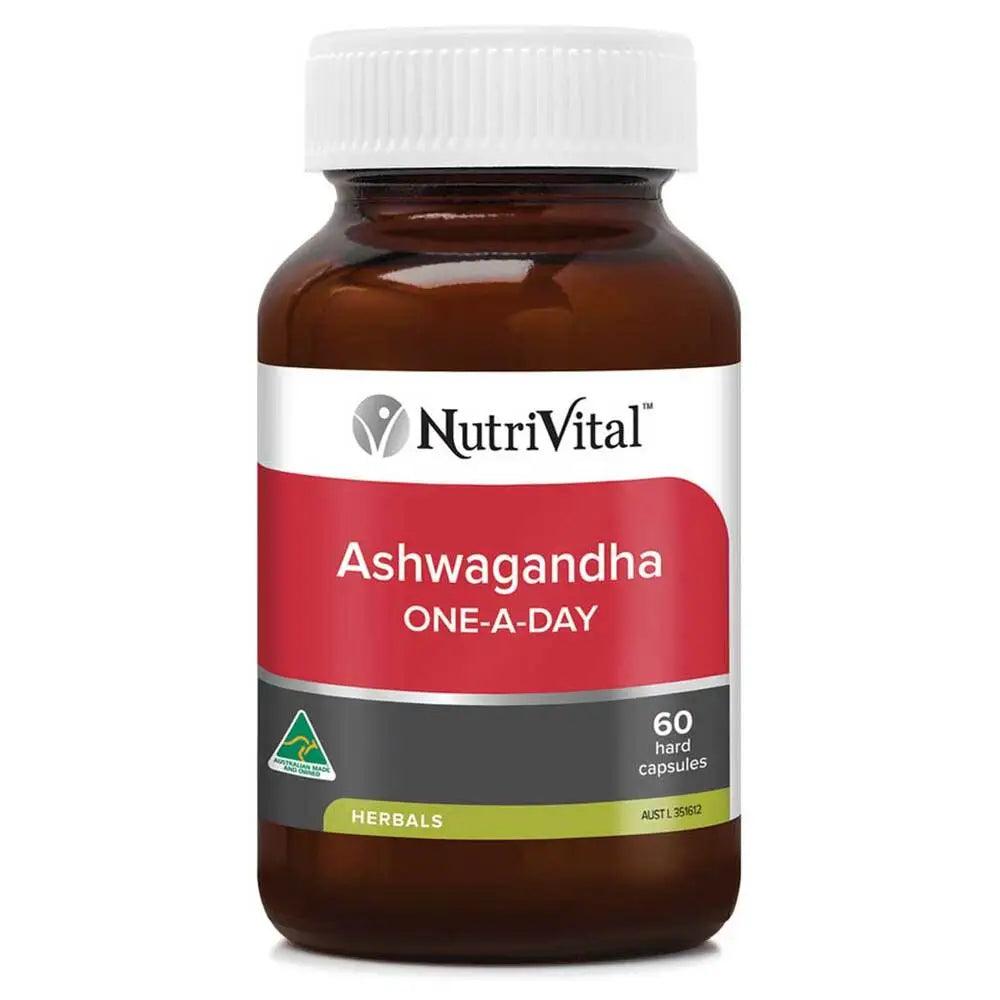NutriVital Ashwagandha One-A-Day 60 Capsules