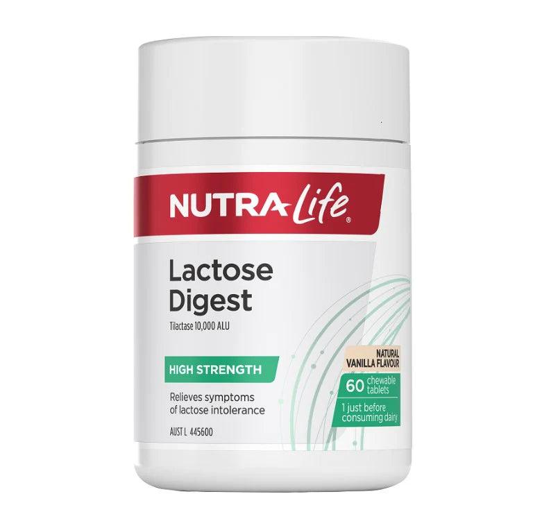 NutraLife Lactose Digest 60 Chewable Tablets