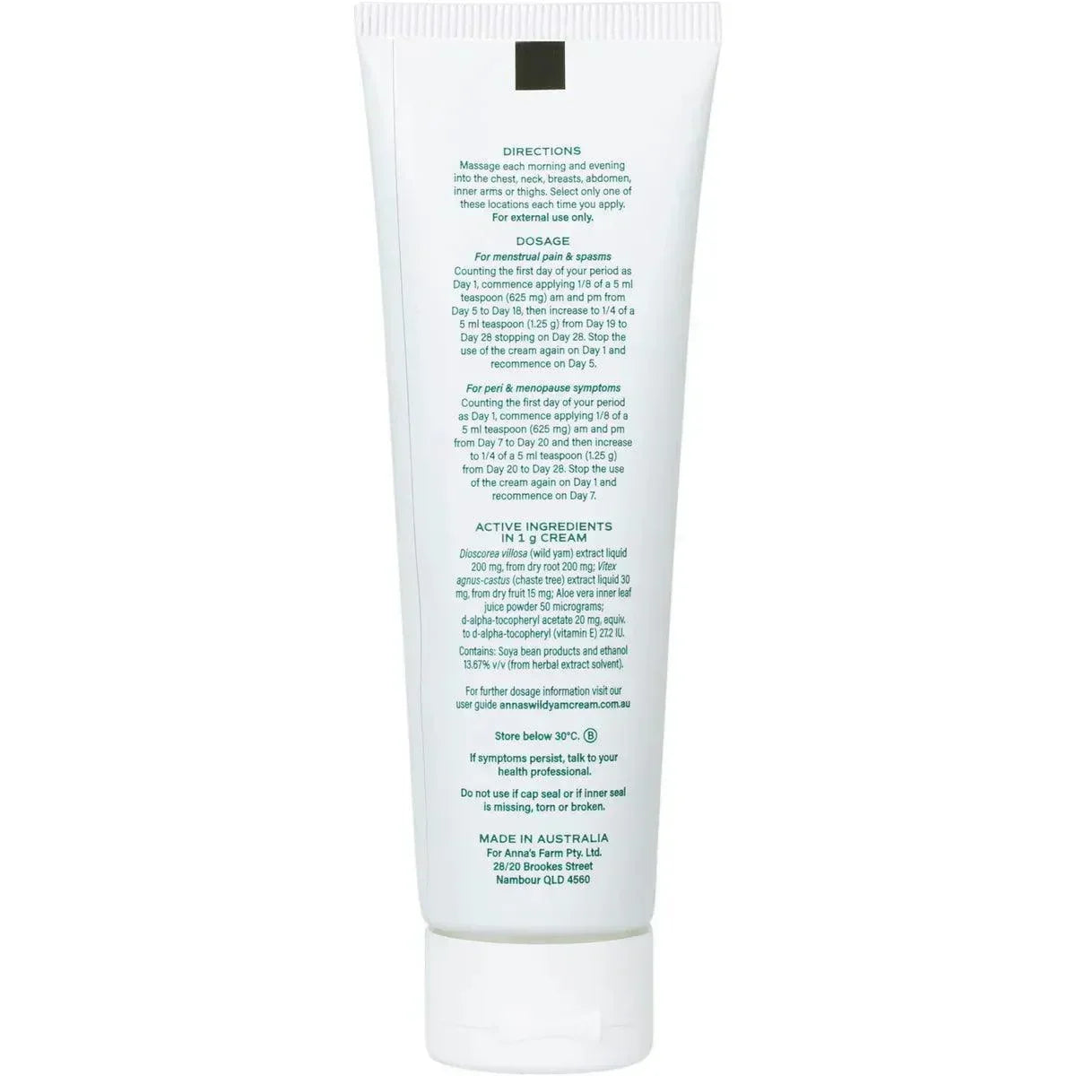 Anna's Wild Yam Cream 100g