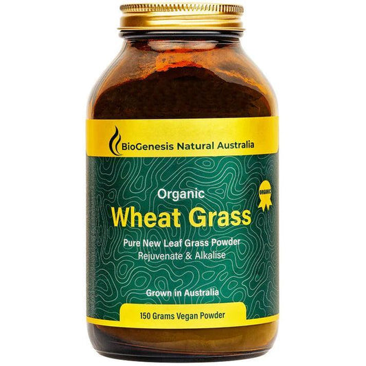 BioGenesis Australian Organic Wheat Grass Powder 150g - QVM Vitamins™