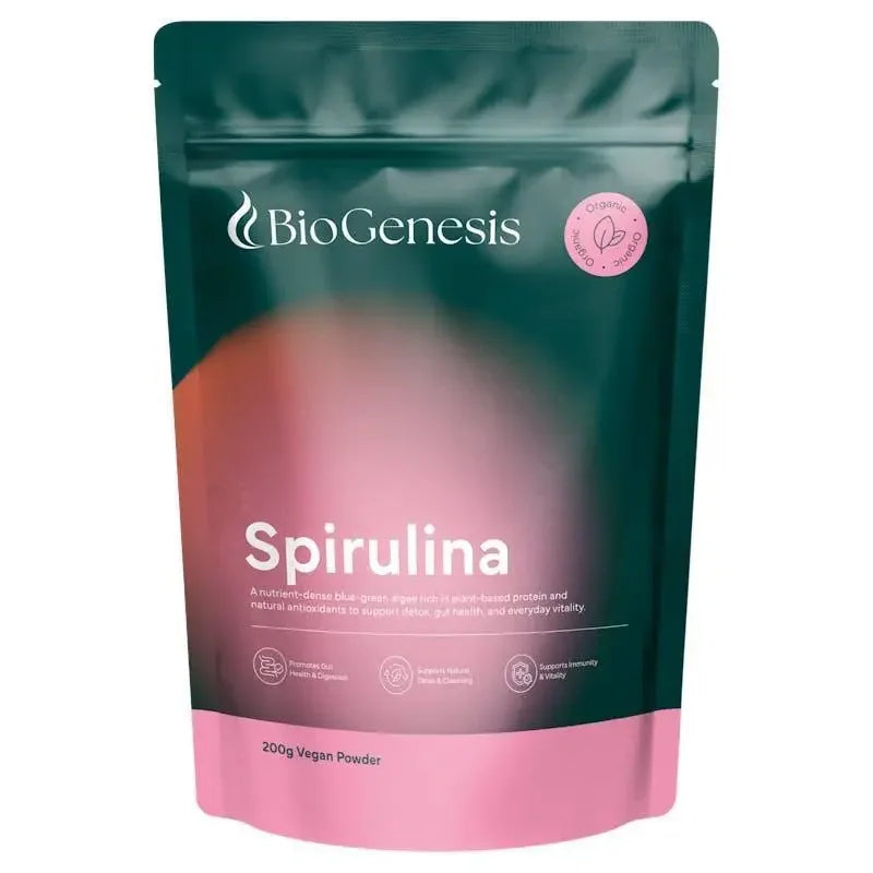 BioGenesis Organic Spirulina Powder 200g