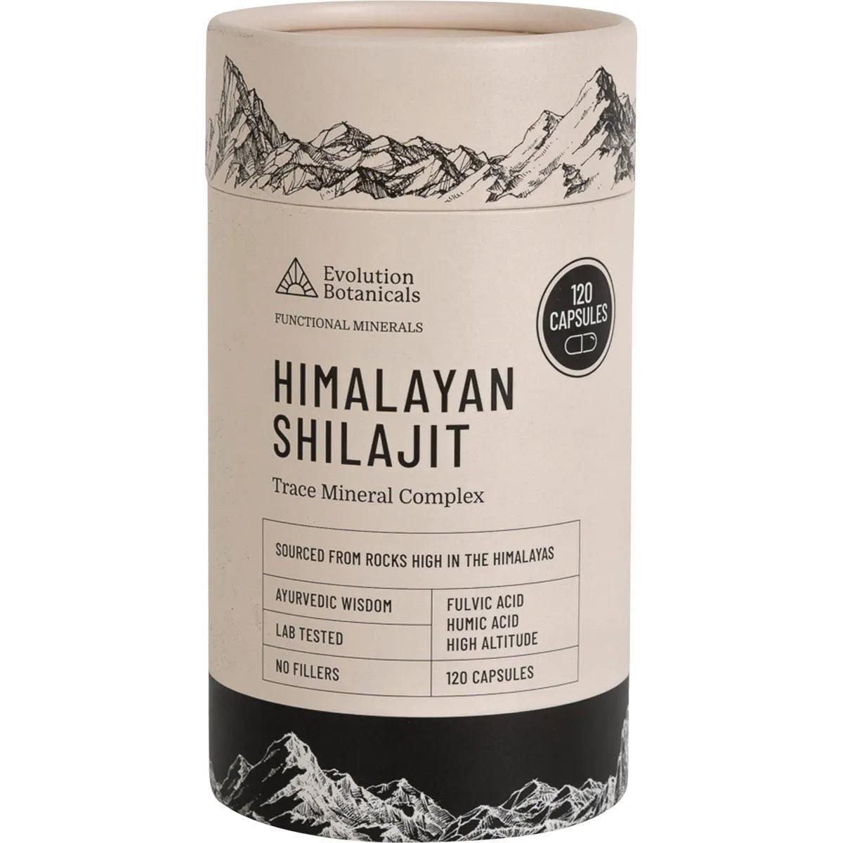 Evolution Botanicals Himalayan Shilajit Trace Mineral Complex 120 Capsules