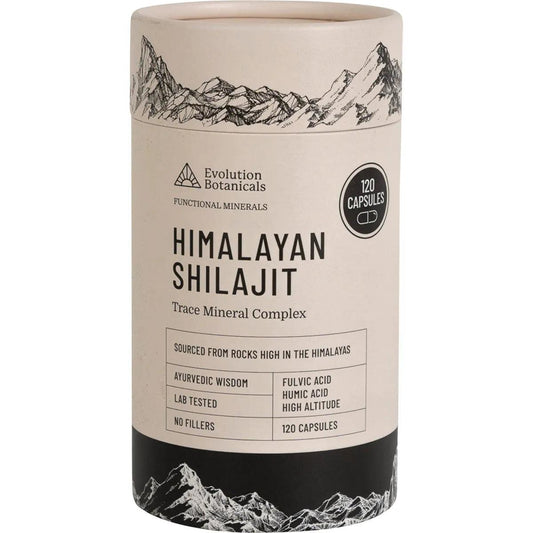 Evolution Botanicals Himalayan Shilajit Trace Mineral Complex 120 Capsules