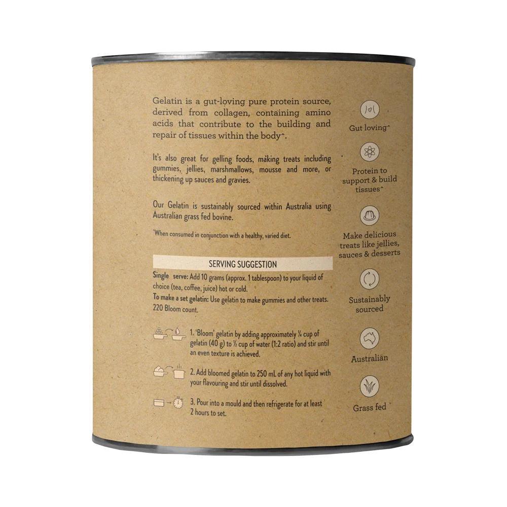 Nutra Organics Australian Gelatin Unflavoured Powder 300g