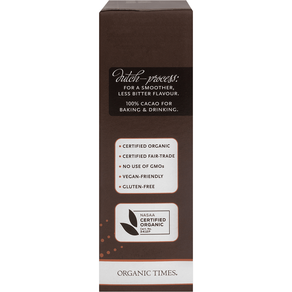 Organic Times Cocoa Powder 200g - QVM Vitamins™