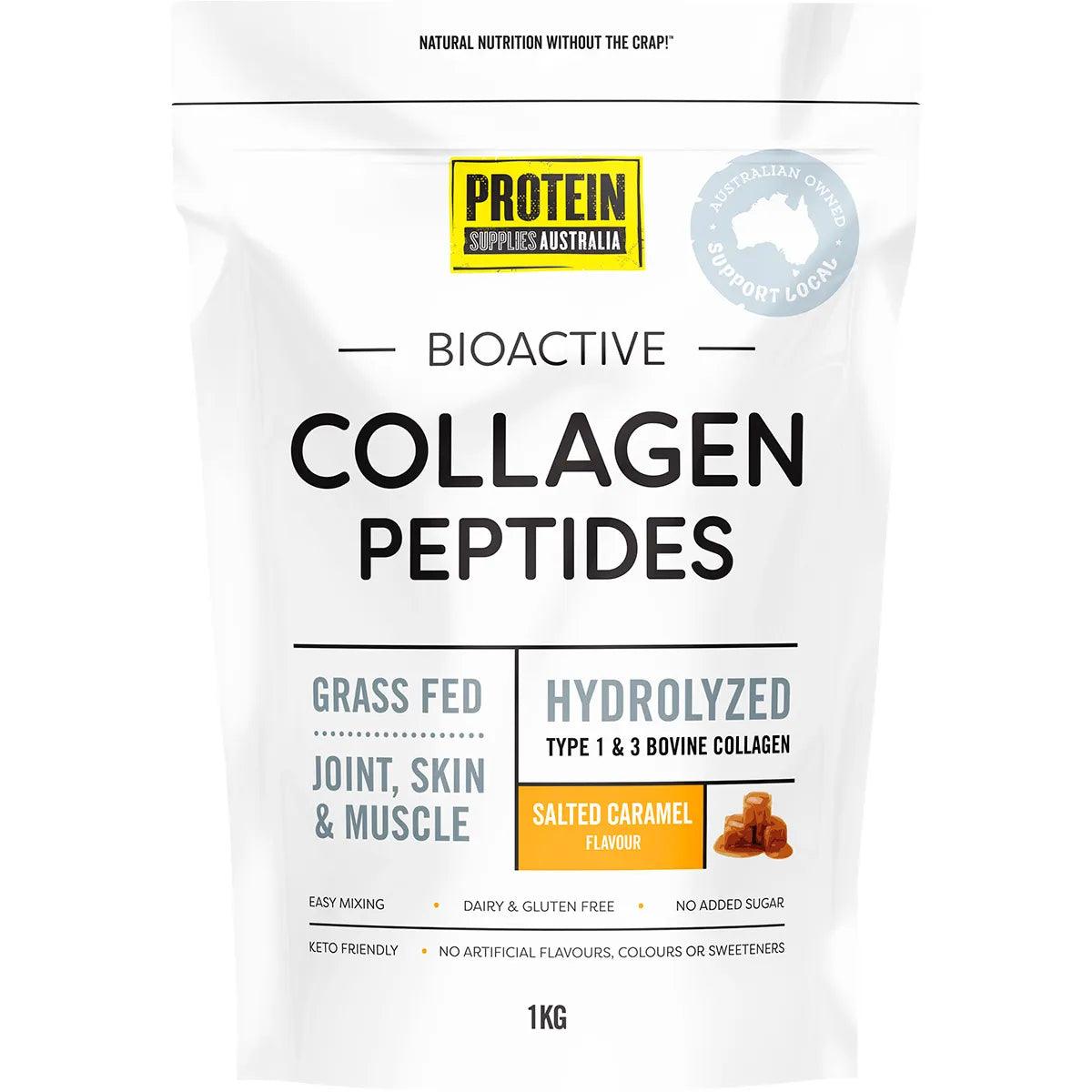 Protein Supplies Australia Collagen Peptides Salted Caramel 1kg