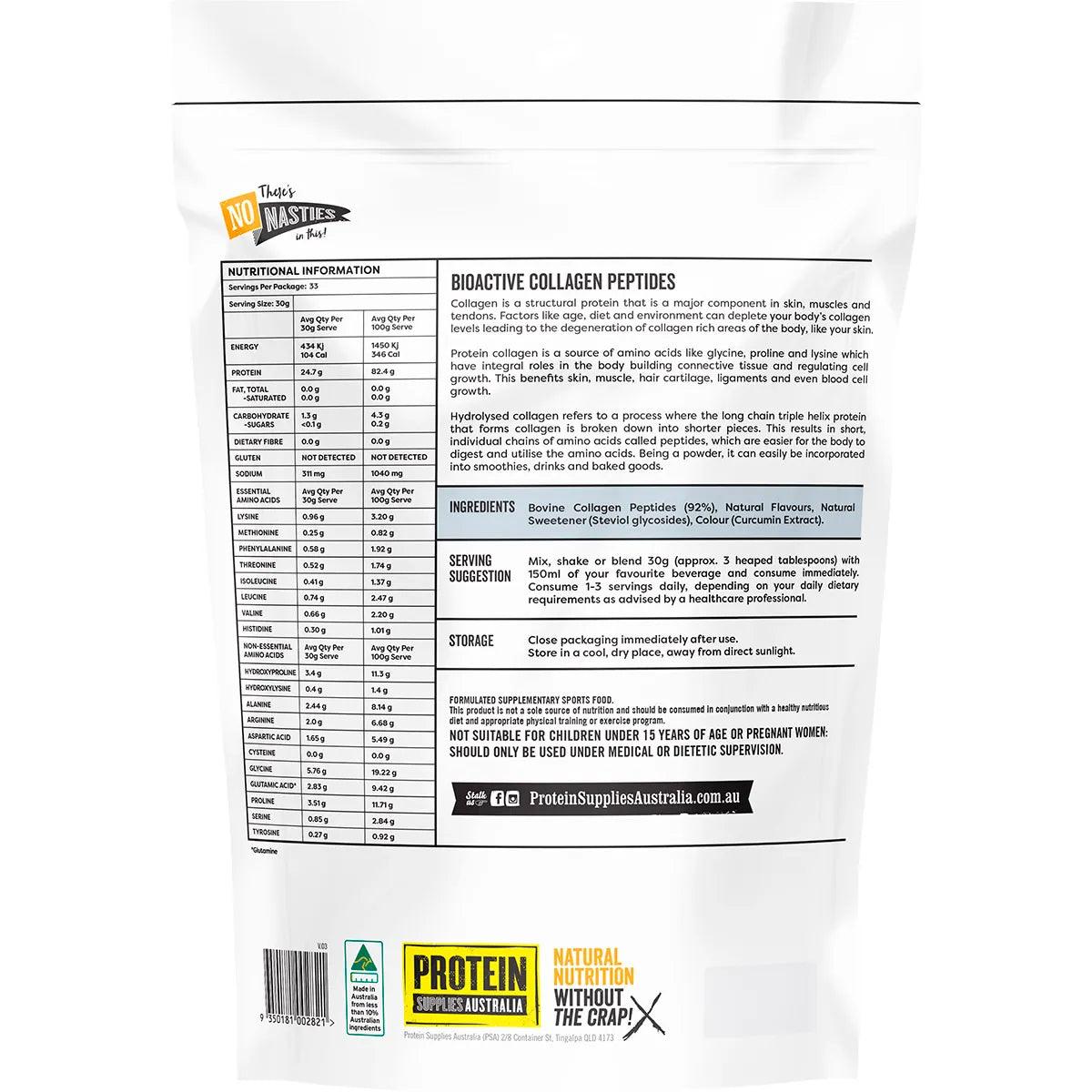 Protein Supplies Australia Collagen Peptides Salted Caramel 1kg