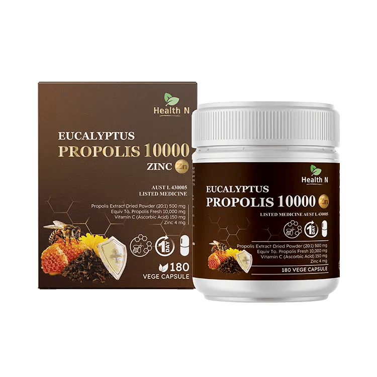 Health N Eucalyptus Propolis 10000 180 Capsules