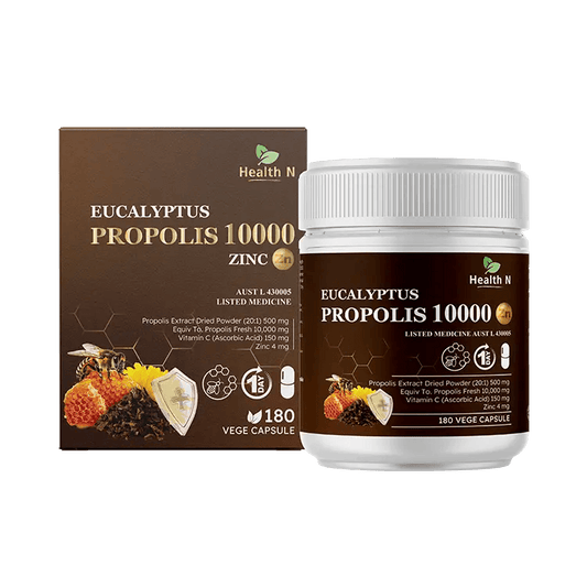 Health N Eucalyptus Propolis 10000 180 Capsules