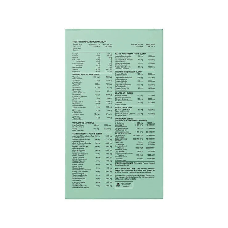 Switch Nutrition Greens Sachets Assorted Flavours 20 x 5g Sachets