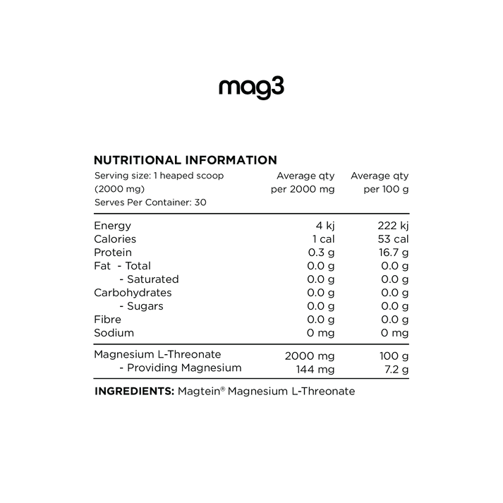 Switch Nutrition Magnesium L-Threonate Powder 60g