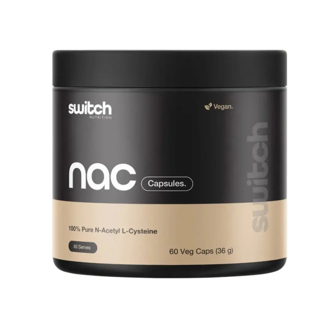 Switch Nutrition NAC (N-Acetyl L-Cysteine) 60 Vege Capsules
