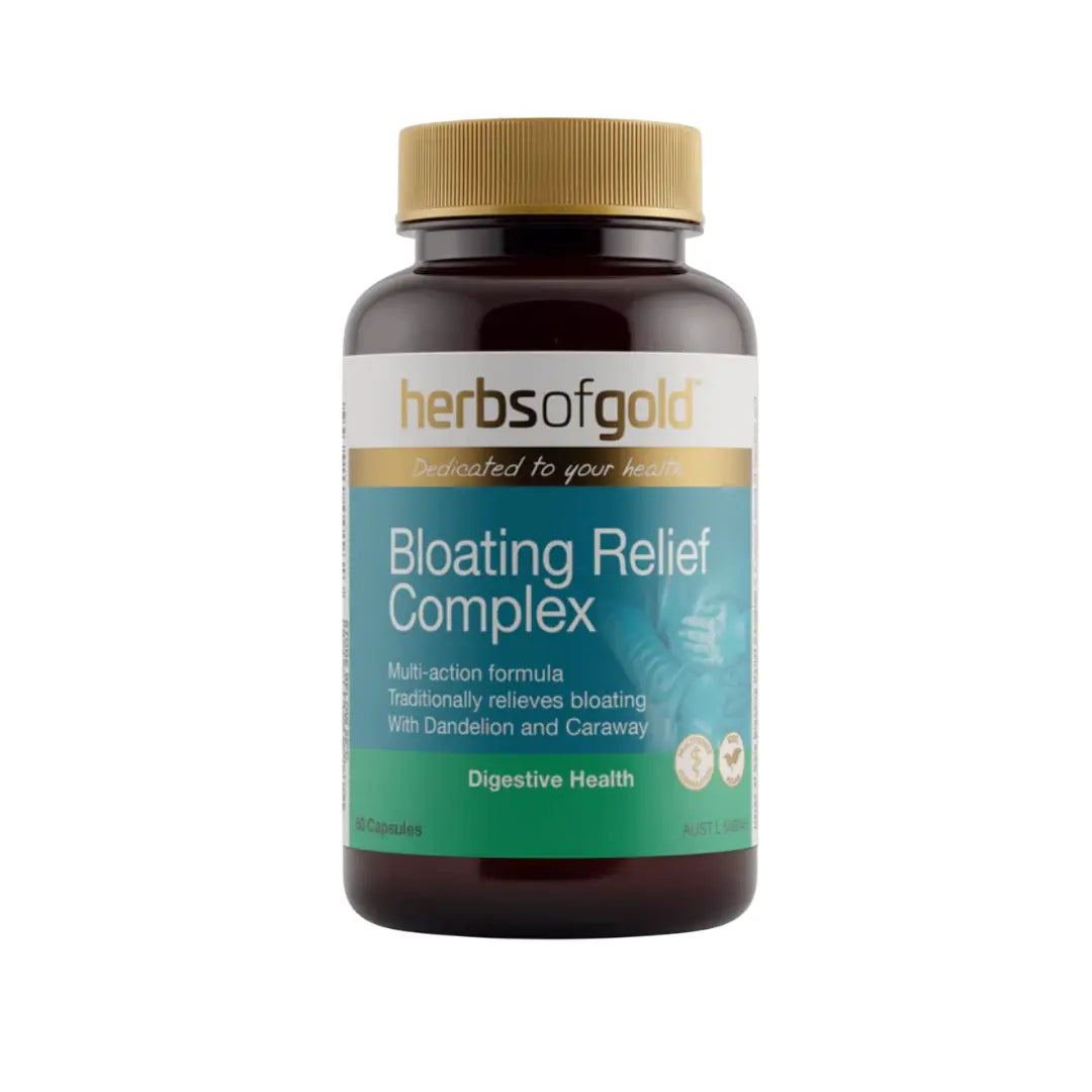 Herbs of Gold Bloating Relief Complex 60 Capsules