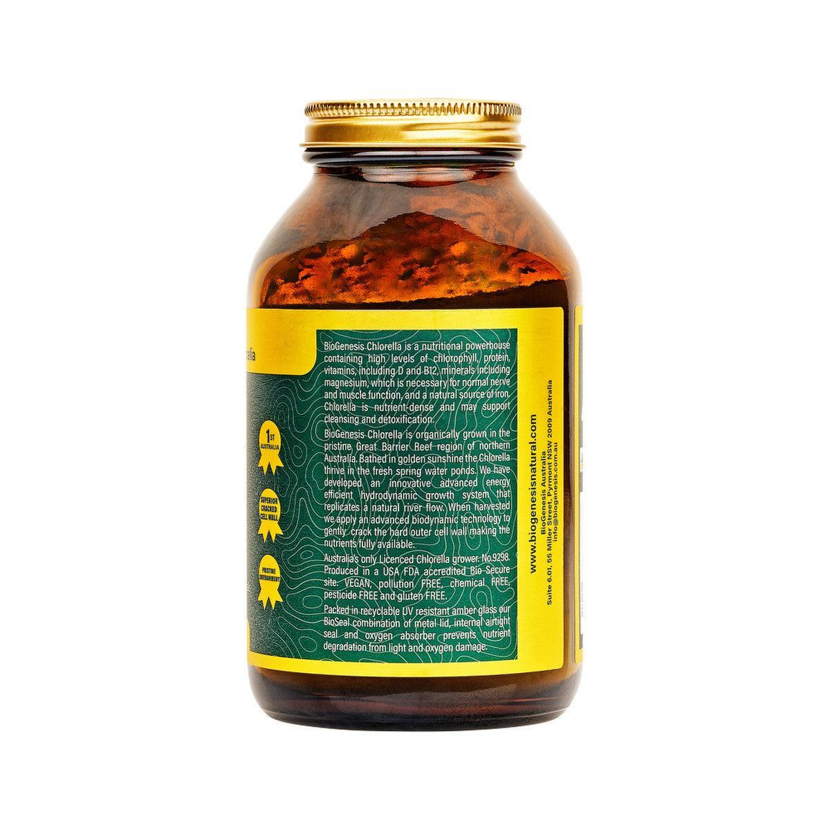BioGenesis Australian Organic Chlorella Powder 200g - QVM Vitamins™
