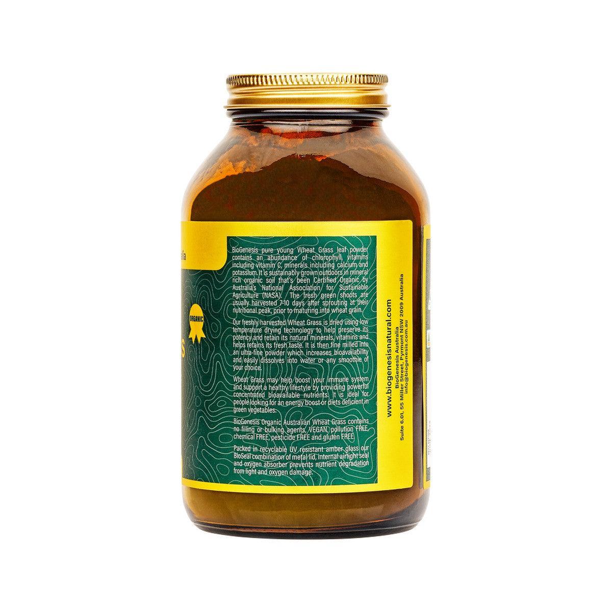 BioGenesis Australian Organic Wheat Grass Powder 150g - QVM Vitamins™