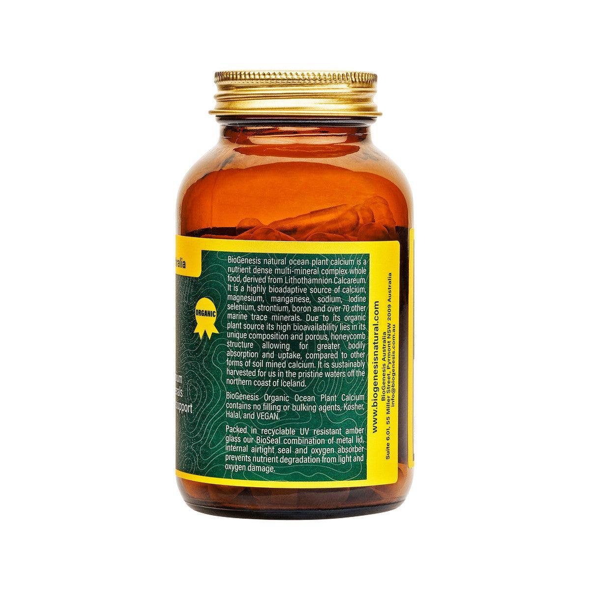 BioGenesis Organic Ocean Plant Calcium + D3 110 Vegan Capsules - QVM Vitamins™