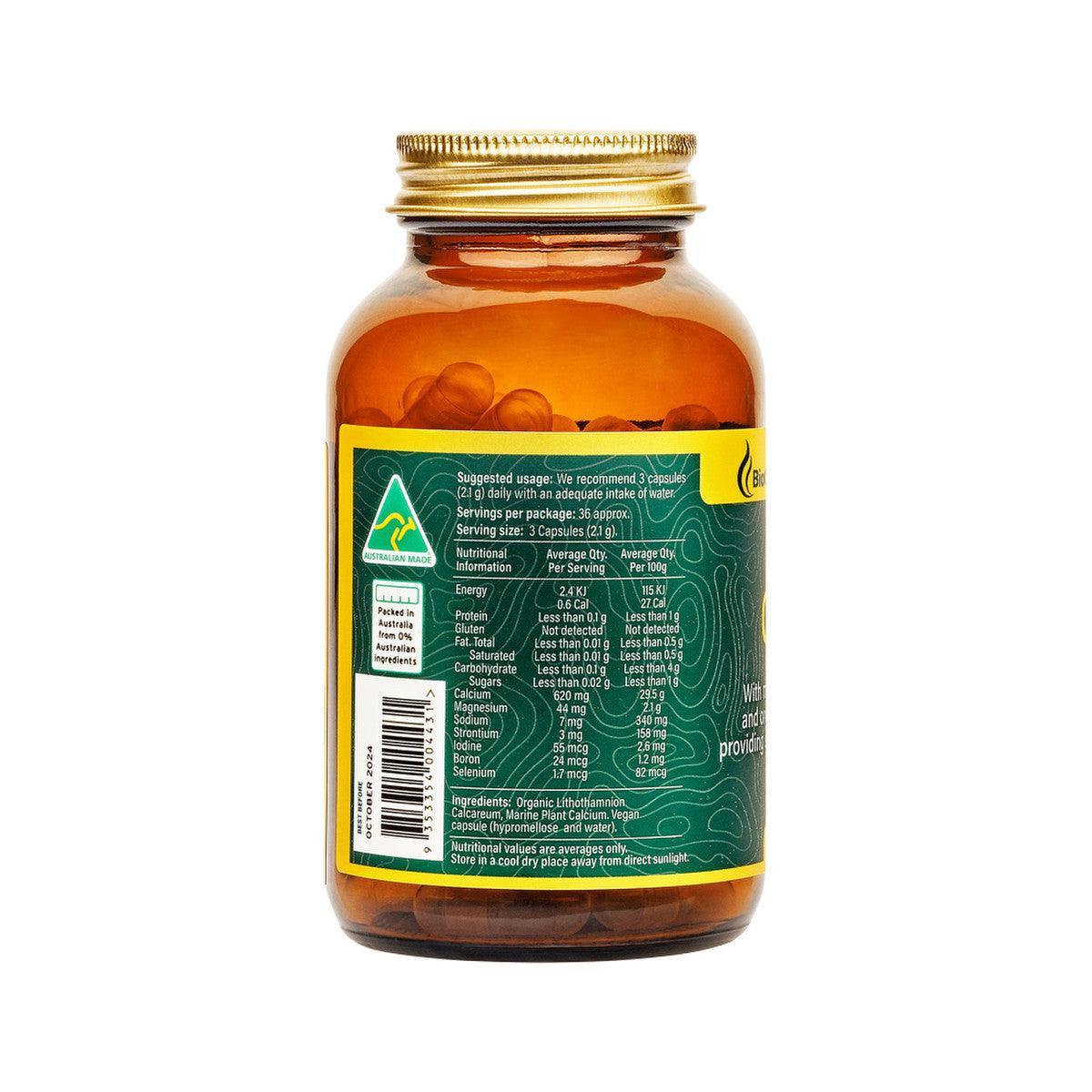 BioGenesis Organic Ocean Plant Calcium + D3 110 Vegan Capsules - QVM Vitamins™