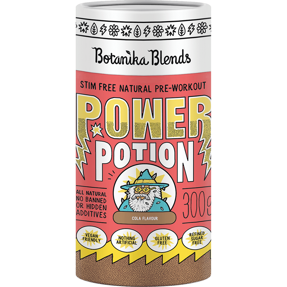Botanika Blends Power Potion Pre-Workout Powder Cola 300g - QVM Vitamins™