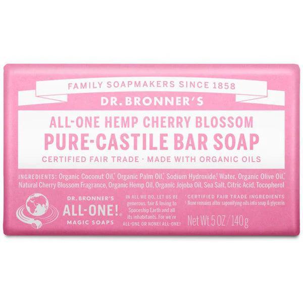 Dr. Bronner's Bar Soap Cherry Blossom 140g - QVM Vitamins™