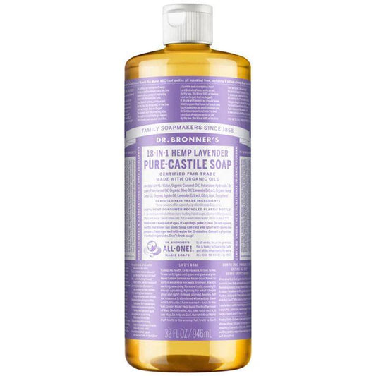 Dr. Bronner's Pure Castile Soap Liquid Lavender 946ml - QVM Vitamins™