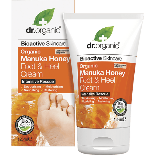 Dr Organic Manuka Honey Foot and Heel Cream Organic 125ml - QVM Vitamins™