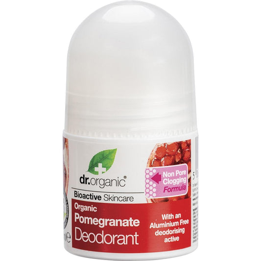 Dr Organic Pomegranate Deodorant Roll-on 50ml - QVM Vitamins™