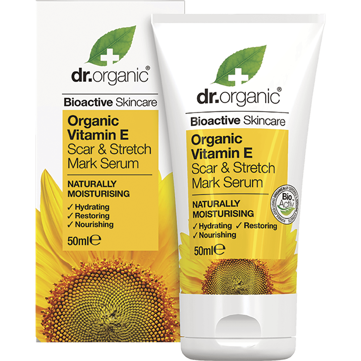 Dr Organic Vitamin E Scar & Stretch Mark Serum 50ml - QVM Vitamins™