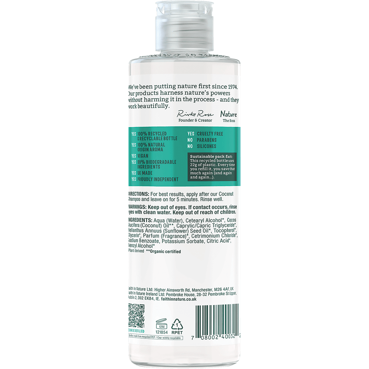 Faith In Nature Coconut Conditioner 400ml - QVM Vitamins™
