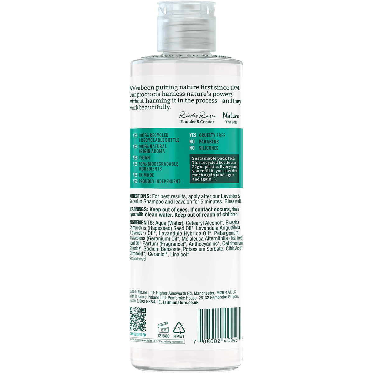 Faith In Nature Lavender and Geranium Conditioner 400ml - QVM Vitamins™