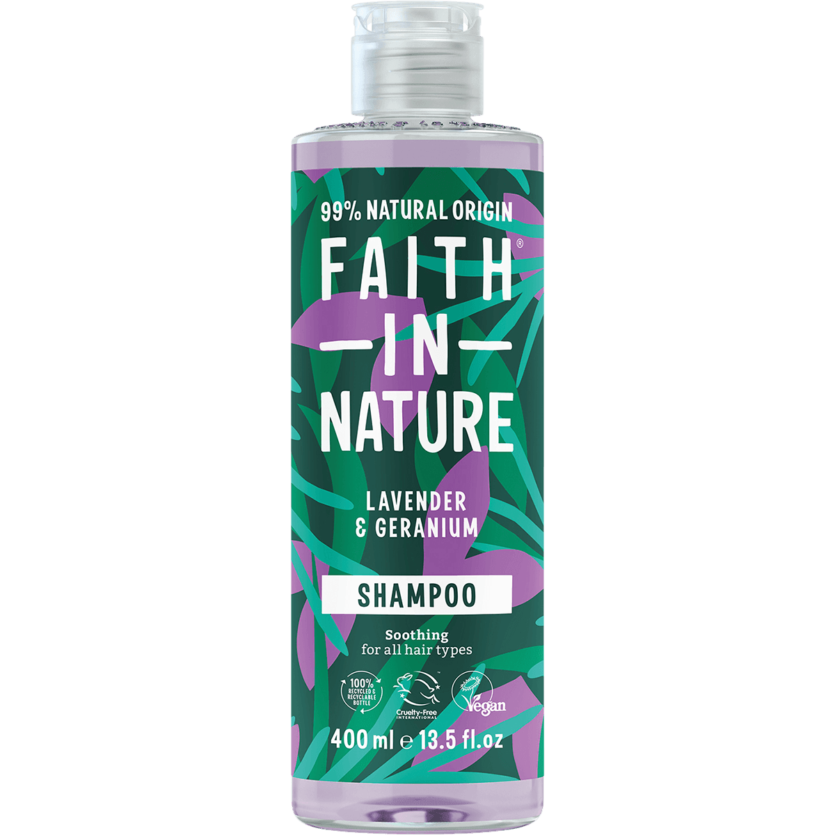 Faith In Nature Lavender and Geranium Shampoo 400ml - QVM Vitamins™