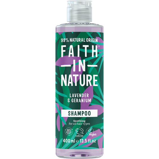 Faith In Nature Lavender and Geranium Shampoo 400ml - QVM Vitamins™