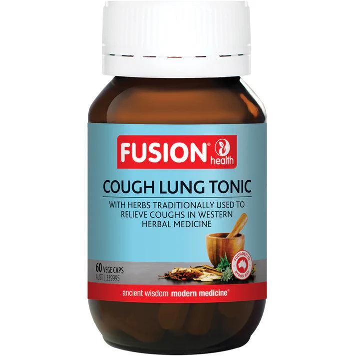 Fusion Health Cough Lung Tonic 60 Capsules - QVM Vitamins™