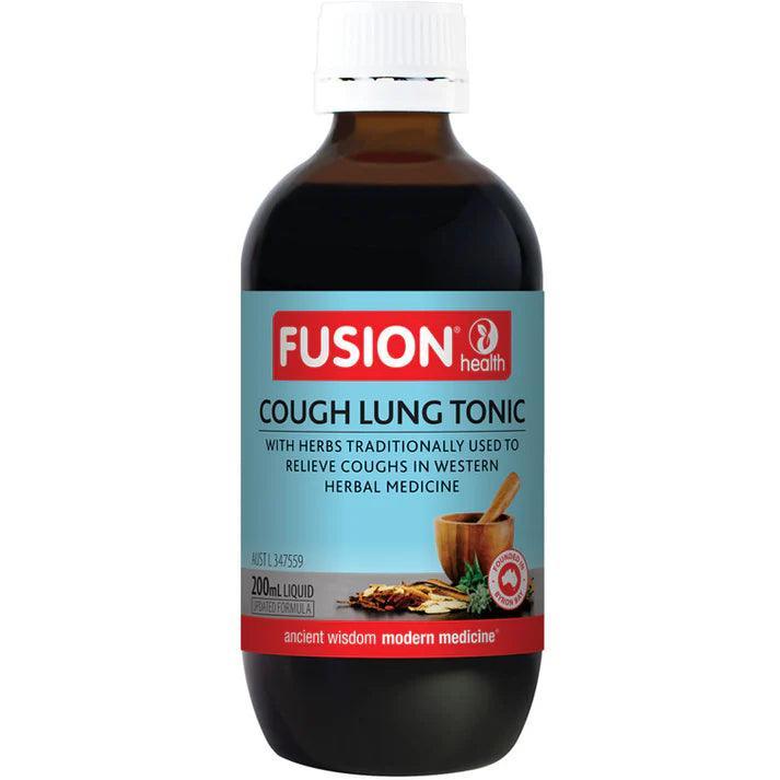 Fusion Health Cough Lung Tonic Liquid 200ml - QVM Vitamins™