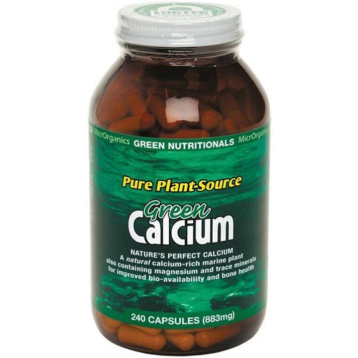Green Nutritionals Pure Plant-Source Green Calcium 240 Capsules - QVM Vitamins™