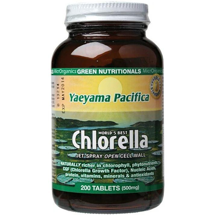 Green Nutritionals Yaeyama Pacifica Chlorella 200 Tablets - QVM Vitamins™