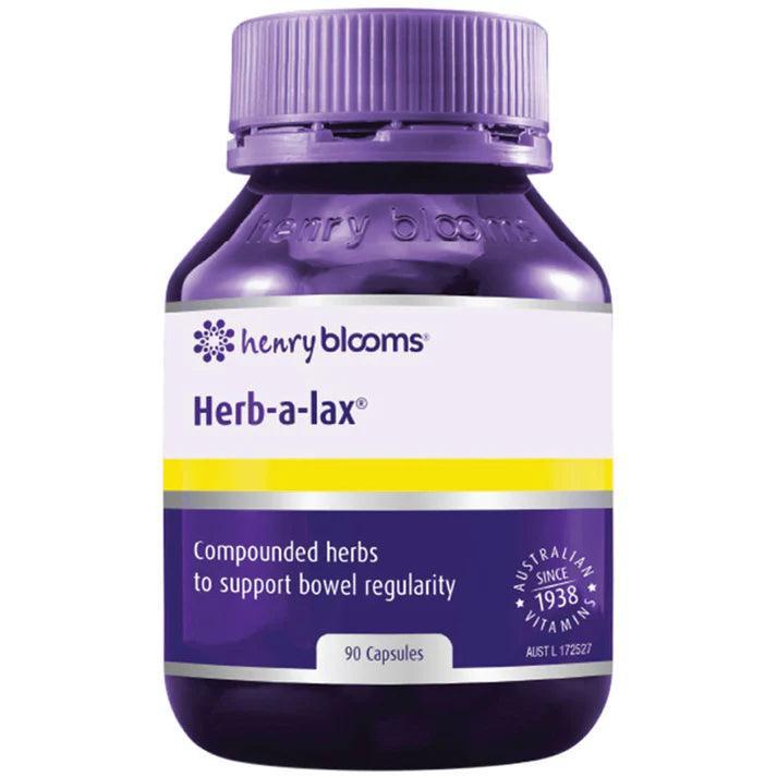 Henry Blooms Herb-a-lax 90 Capsules - QVM Vitamins™
