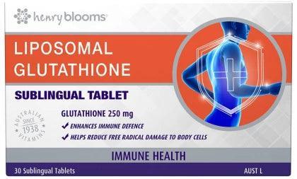 Henry Blooms Liposomal Glutathione Sublingual 30 Tablets QVM Vitamins Henry Blooms Liposomal Glutathione Sublingual 30 Tablets QVM Vitamins