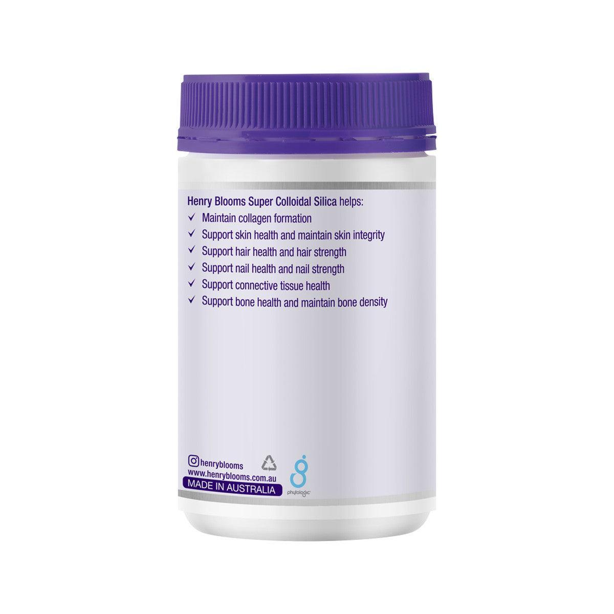 Henry Blooms Super Colloidal Silica 120 Capsules - QVM Vitamins™