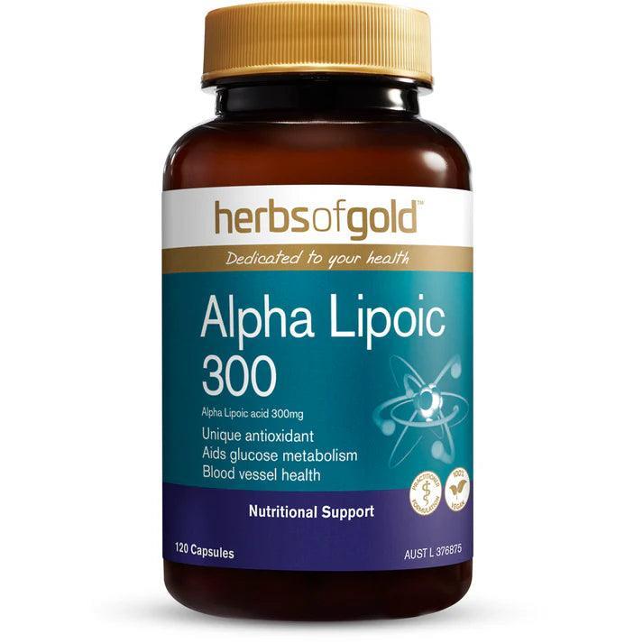 Herbs of Gold Alpha Lipoic 300 120 Capsules - QVM Vitamins™