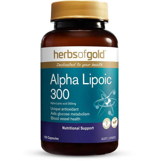 Herbs of Gold Alpha Lipoic 300 120 Capsules - QVM Vitamins™