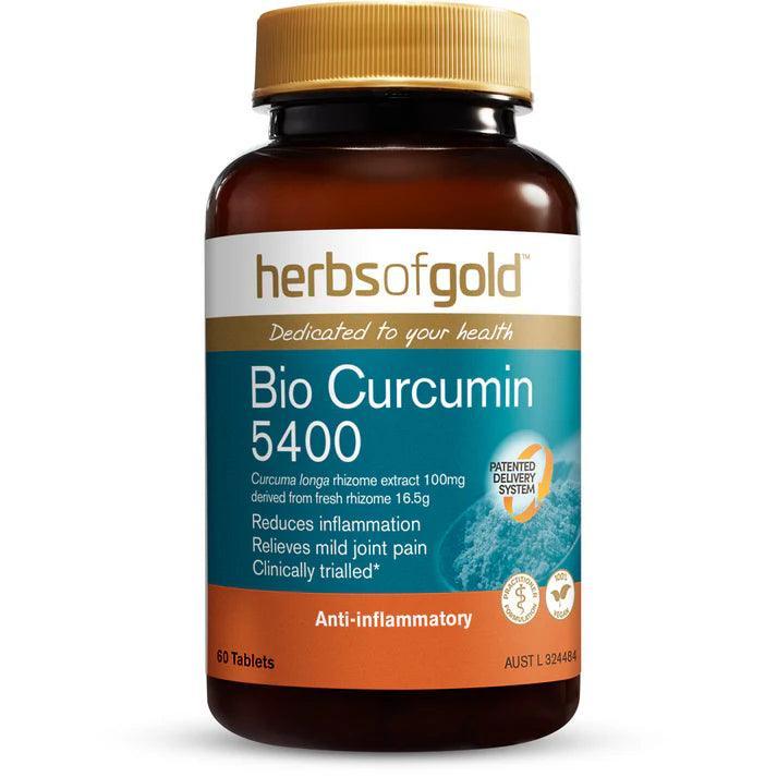 Herbs of Gold Bio Curcumin 5400 60 Tablets - QVM Vitamins™