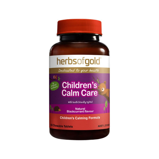 Herbs of Gold Children's Calm Care Chewable 60 Tablets - QVM Vitamins™