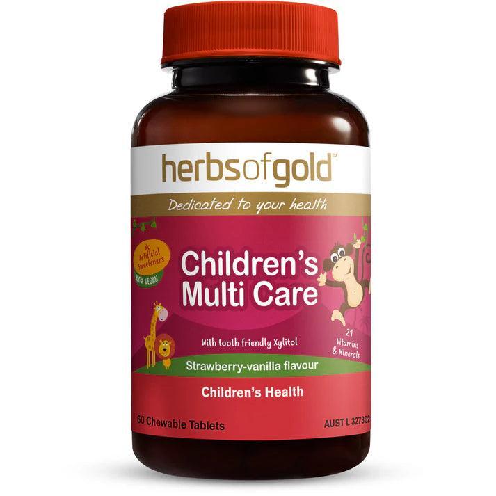 Herbs of Gold Children's Multi Care 60 Tablets - QVM Vitamins™
