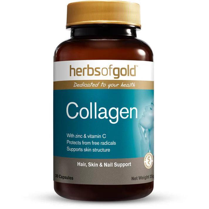 Herbs of Gold Collagen 30 Capsules - QVM Vitamins™