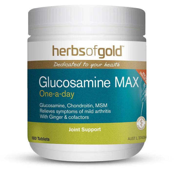 Herbs of Gold Glucosamine MAX 180 Tablets - QVM Vitamins™