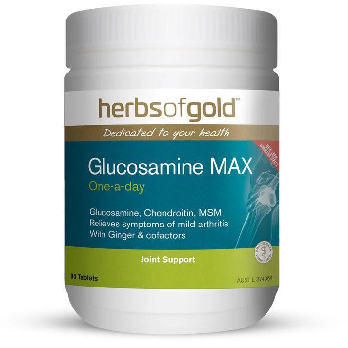 Herbs of Gold Glucosamine MAX 90 Tablets - QVM Vitamins™
