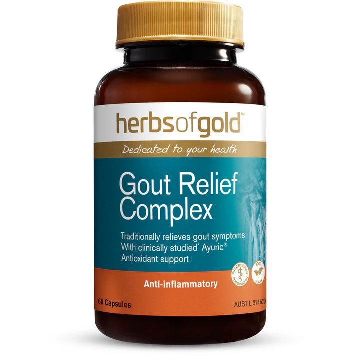 Herbs of Gold Gout Relief Complex 60 Capsules - QVM Vitamins™