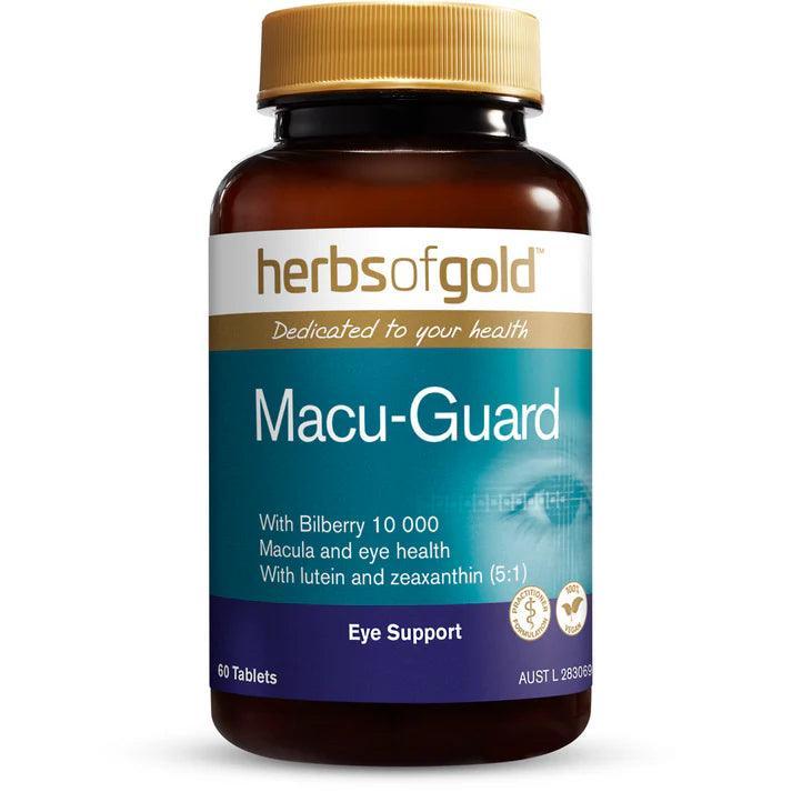 Herbs of Gold Macu-Guard with Bilberry 10,000 60 Tablets - QVM Vitamins™