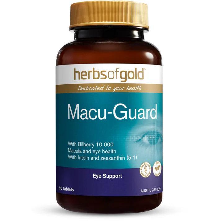 Herbs of Gold Macu-Guard with Bilberry 10,000 90 Tablets - QVM Vitamins™